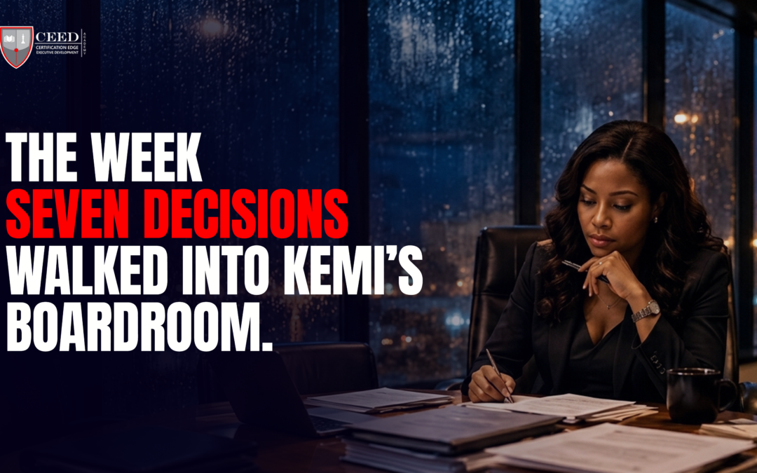 The Week Seven Decisions Walked Into Kemi’s Boardroom